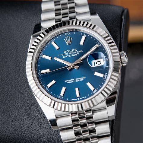 rolex datejust 41 blue fluted|rolex datejust 41 preisentwicklung.